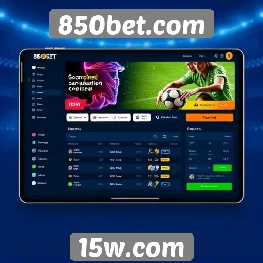 Avaliação da interface do usuário no 850bet.com